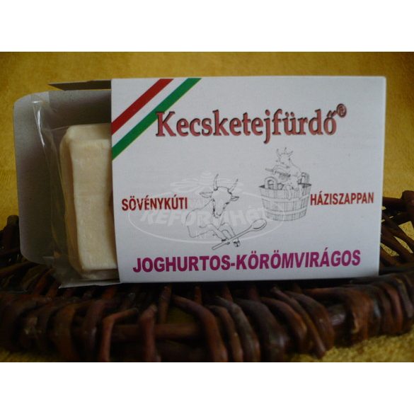 Kecsketejfürdő joghurtos-körömvirágos háziszappan 100g