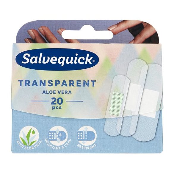 Salvequick 626525 sebtapasz transparent aloe vera vízá. 20db