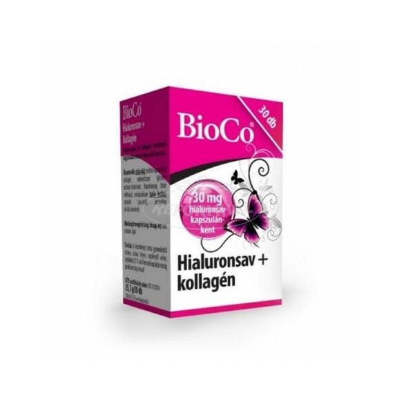 BioCo Hialuronsav+Kollagén lágyzselatin kapszula 30x