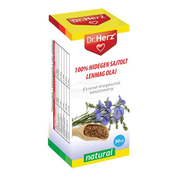 Dr Herz 100% hidegen sajtolt lenmagolaj 50ml