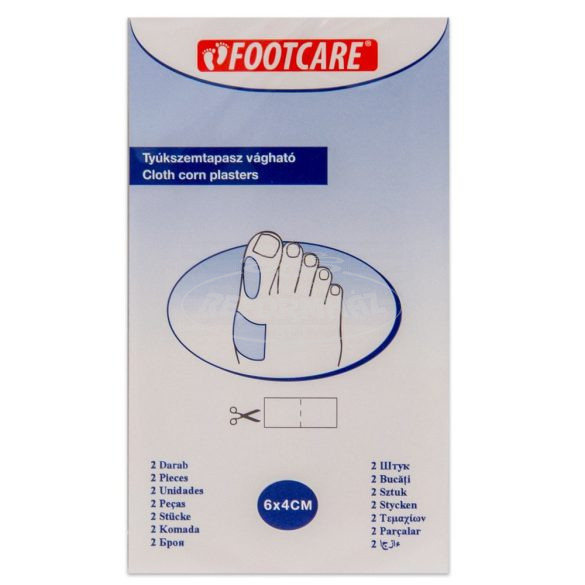 Tyúkszemtapasz Footcare vágható 6x4cm 2db