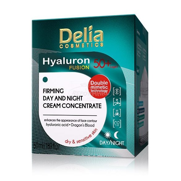 Delia Ránctalanító és Hidr.nappali/éjsz.arckrém50+ 50ml