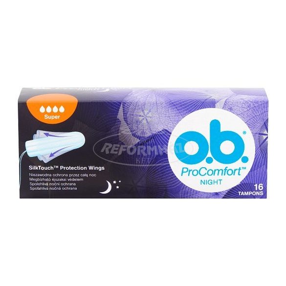 O.b. tampon super+ Procomfort Night silk touch 16x