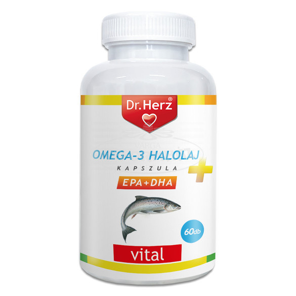 Dr Herz Omega-3 Halolaj kapszula 1000mg EPA+DHA 60x