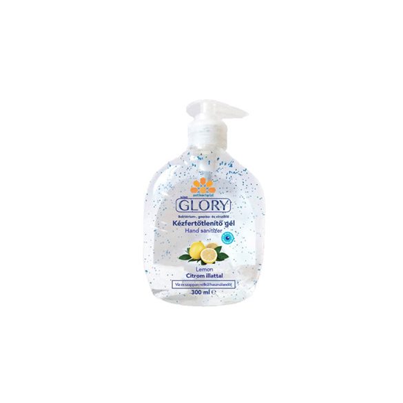 Glory antibakteriális kézfertötlenítő gél citrom 300ml