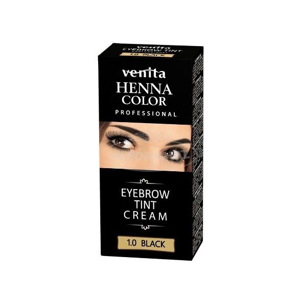 Henna Color Szempilla és szemöldök festék fekete1 zselés 15g