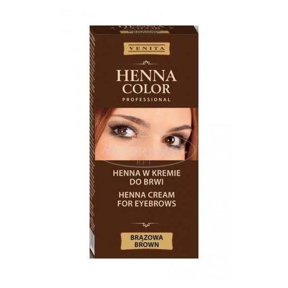 Henna Color Szempilla és szemöldök festék barna3 zselés 15g