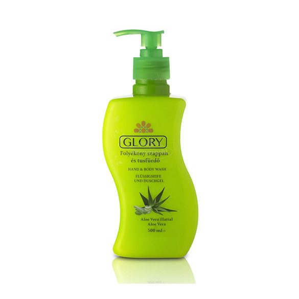 Glory folyékony szappan és tusfürdő aloe vera 500ml