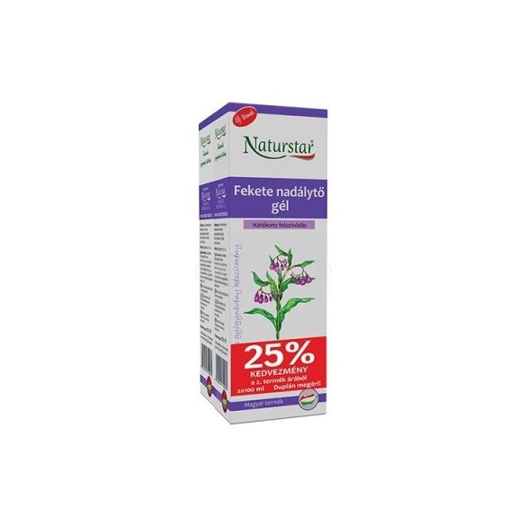 Naturstar fekete nadálytő gél forte dupla 2x60 ml 120ml