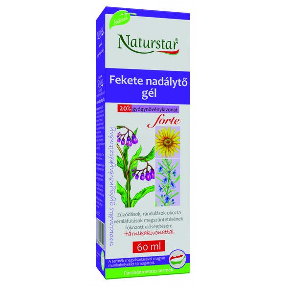 Naturstar fekete nadálytő gél forte parabénmentes 60ml