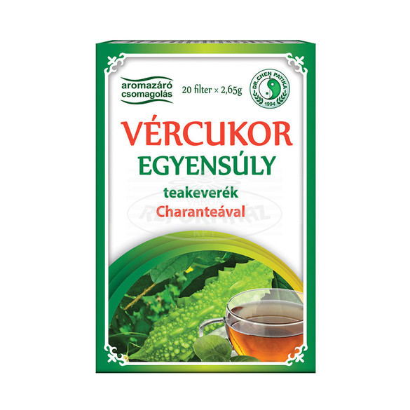 Dr.Chen Vércukor egyensúly teakev.Charanteával 20x2,65g 20x