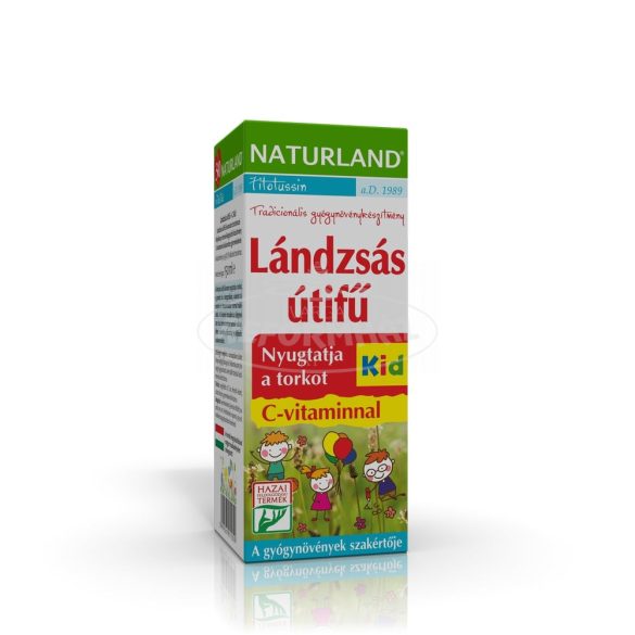 Naturland Lándzsás útifű szirup C-vitaminnal gyerek 150ml