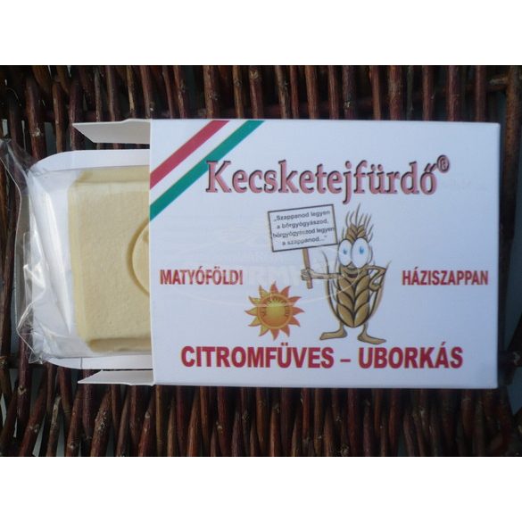 Kecsketejfürdő Matyóföldi Háziszappan citromfű-uborka 100g