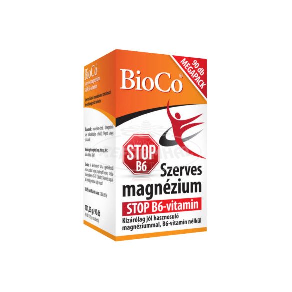 BioCo Szerves Magnézium Stop B6-vitamin nélkül MEGAPACK 90x