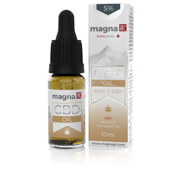 Magna CBD olaj 5%  200+ kendermagolaj 10ml