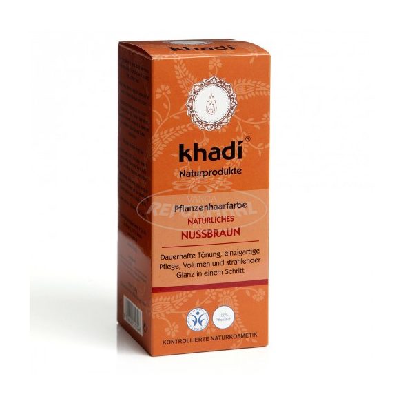 Khadi bio hajfesték por mogyoróbarna 100g