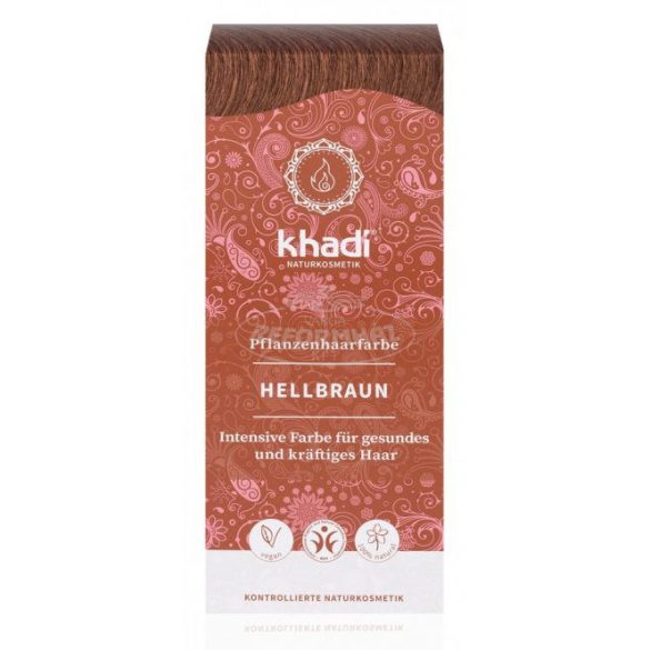 Khadi bio hajfesték por világosbarna 100g