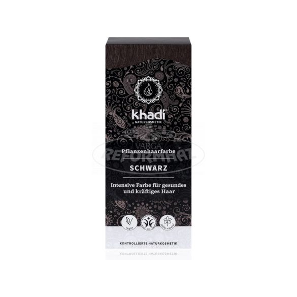 Khadi bio hajfesték por fekete 100g