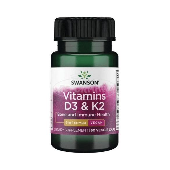 Swanson D3+K2 vitamin kapszula 500mg 60x