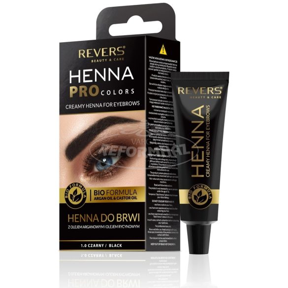 Revers Henna szemöldök és szempilla festék fekete 15ml