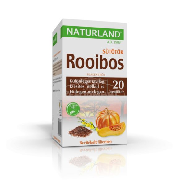 Naturland rooibos sütőtök teakeverék filteres 20x