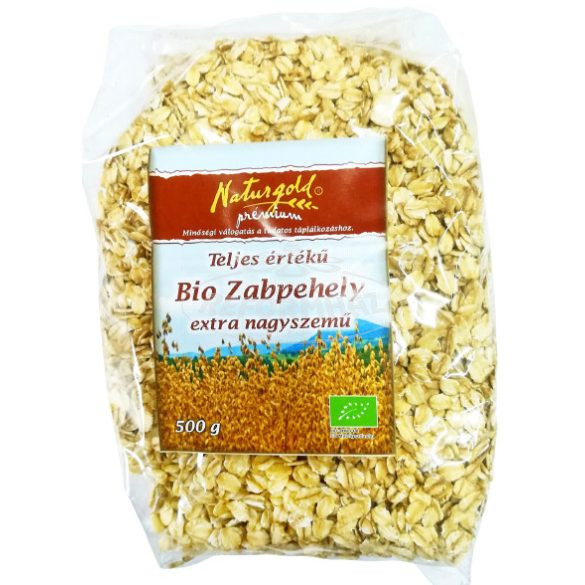 Naturgold Bio zabpehely extra nagyszemű 500g