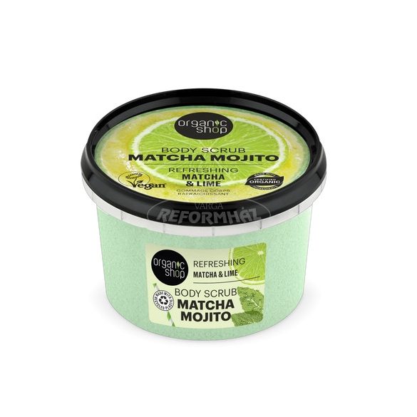 Organic Shop matcha mojito frissítő testradír 250ml