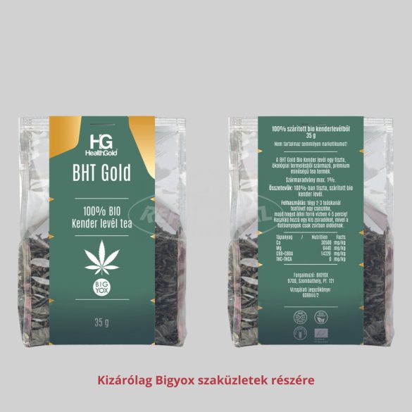 Hazai Gondoskodás BHT Gold Kender levél tea bio 100% 35g