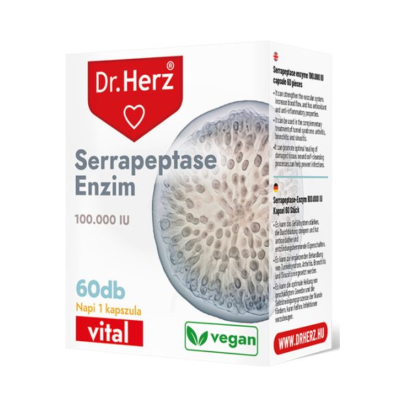 Dr Herz serrapeptase enzim 100000 IU kapszula 60x