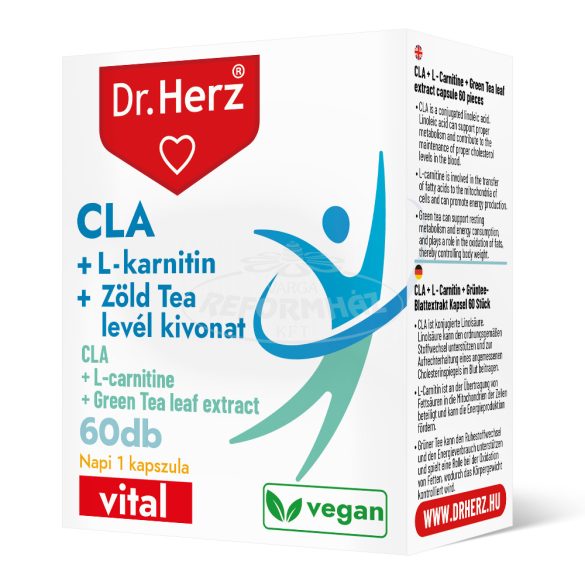 Dr Herz CLA+L-karnitin+zöld tea kapszula 60x