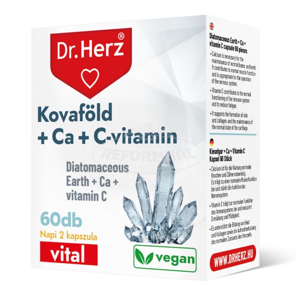 Dr Herz kovaföld+kalcium+c-vitamin kapszula 60x