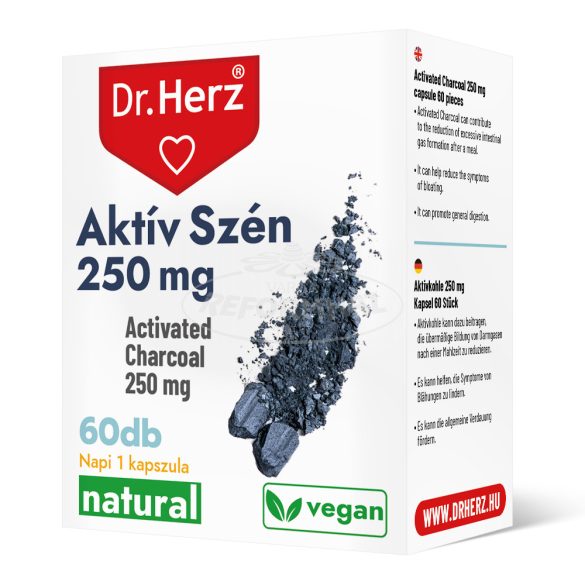 Dr Herz aktív szén 250mg kapszula 60x