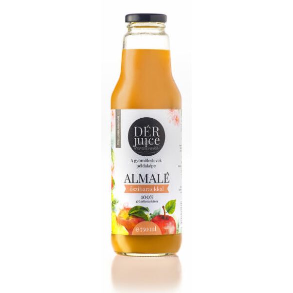 DérJuice Almalé őszibarackkal 75-25% DRS 750ml