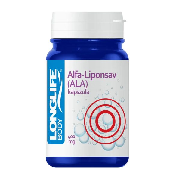 Longlife Alfa-liponsav [ALA] kapszula 400mg 60x