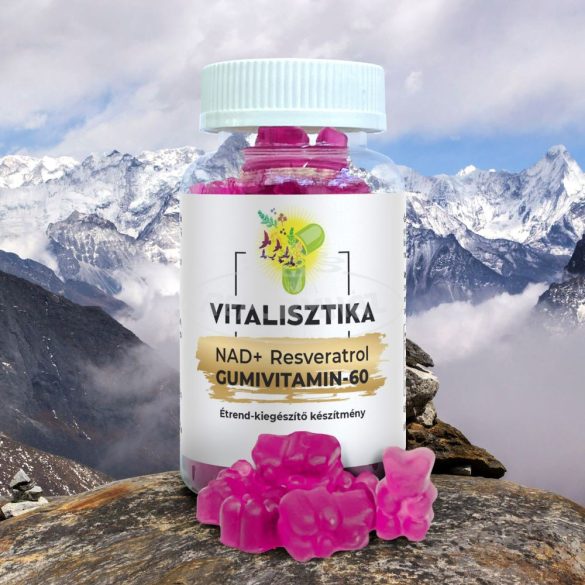 Vitalisztika NAD+Resveratrol gumivitamin 60x