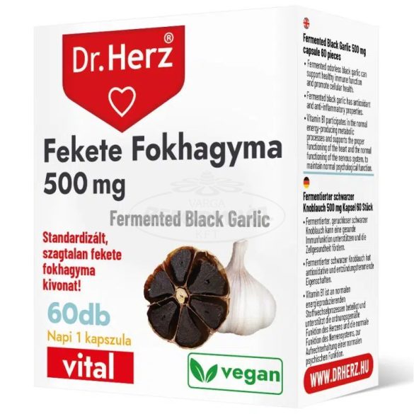 Dr Herz Fekete Fokhagyma kapszula 60x