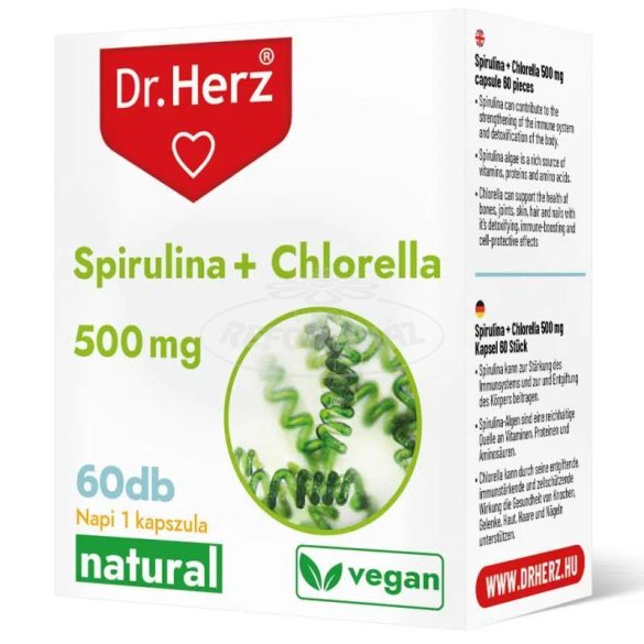 Dr Herz Spirulina + Chlorella kapszula 60x