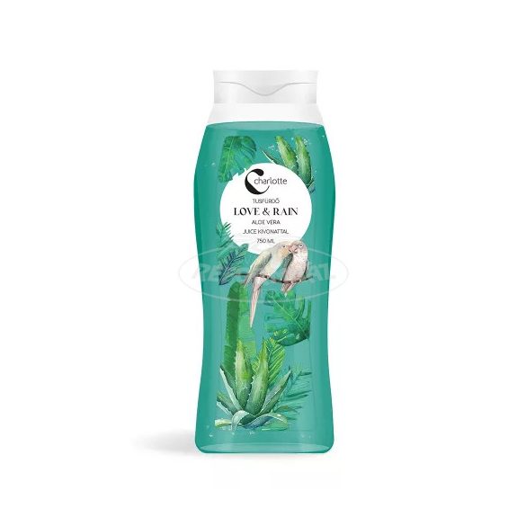 Charlotte tusfürdő Love&Rain aloe vera juice kivonattal 750ml