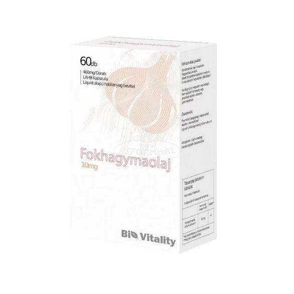 Bio Vitality Fokhagymaolaj 10mg 60x 60db