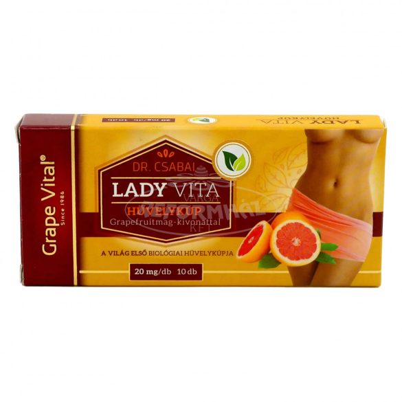 Dr.Csabai Grape Vital LadyVita hüvelykúp 20mg 10x